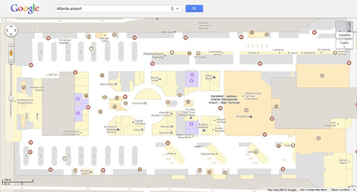 网页版google地图新增室内地图
